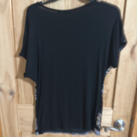 MONAMIE USA Evening Sequence Black and Silver Women's Top - Picture 3 of 5